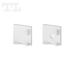 Komplet zaślepek bocznych białych P3-2 do osłonki C17 (1 szt. z otworem, 1 szt bez otworu) (nr kat 7703202)