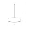 Nowodvorski Lampa wisząca biała MIST