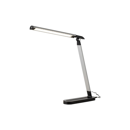 Nowodvorski Lampka biurkowa czarna srebrna CHIC LED 