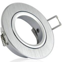 Oprawa podtynkowa EAST OPAL-IOA84S2 alum 2in1 srebrna szczotkowana