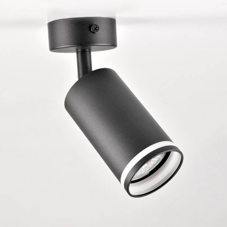 Lampa ścienno-sufitowa PARIS 1 GU10 Czarna