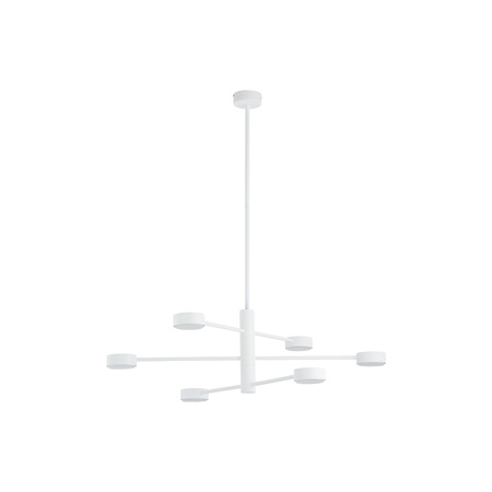 Nowodvorski Lampa wisząca metalowa biała ORBIT 