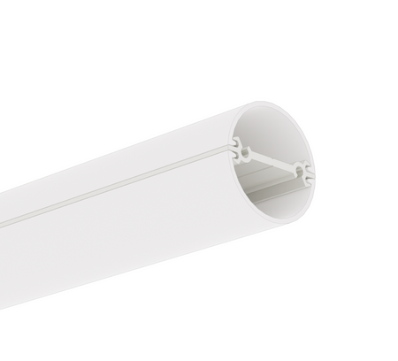 Profil aluminiowy JAZ-DUO do budowy opraw wiszących okrągły biały lakier KLUŚ 2m