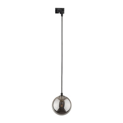 Tk Lighting TRACER BLACK GRAPHITE GLASS lampa wisząca  1xG9