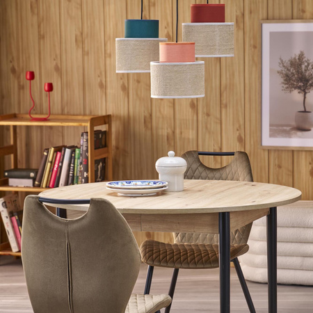 Lampa wisząca Duo JUTA Mix koło 3xE27