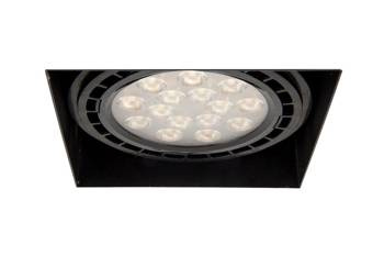 Oprawa OZZO p/t QBOX1 BL AR111 GU10 bezramkowa czarna