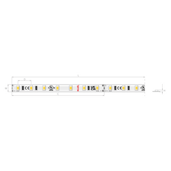 Kluś Taśma LED K-CR40-0480-24, 4000K, 508 lm/m, 4.8 W/m, IP20