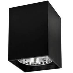 Oprawa natynkowa JUPITER K17 kwadratowa czarna metalowa 1xE27