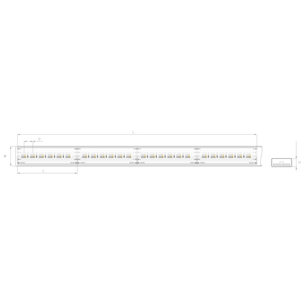 Kluś Taśma LED KWP-RGBW-1530-24, 3000K, 316 lm/m, 15.3 W/m, IP65