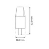 Żarówka COB 2W G4 12V 3000K Silikon