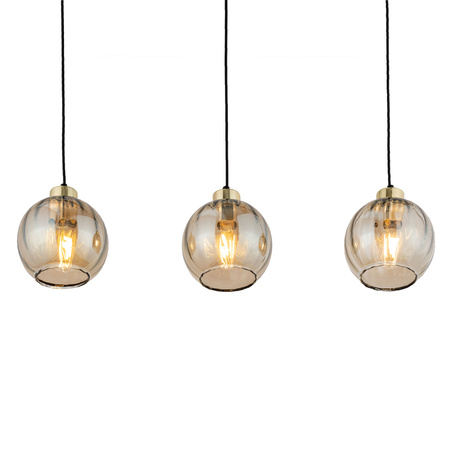 Lampa wisząca DEVI Amber 3xE27 listwa 