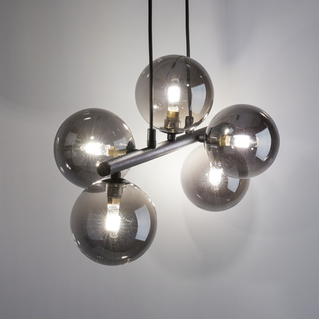 Lampa wisząca ESTERA Black 5xG9