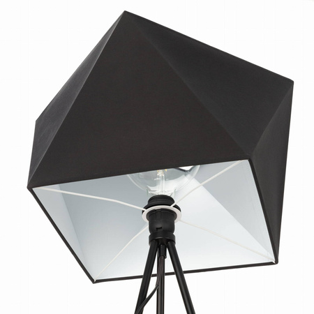 Lampa podłogowa NEPTUN trójnóg z abażurem czarny diament