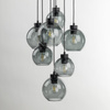 Lampa wisząca CUBUS GRAPHITE 7xE27 koło