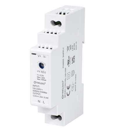 Zasilacz na szynę DIN HDR YSDS 12V 1,25A 15W
