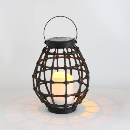 Lampa solarna Led Latarenka KOGE brąz IP44 metal