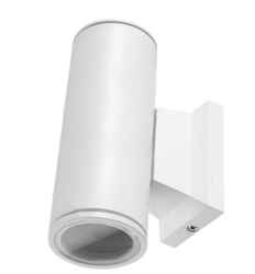 Kinkiet ogrodowy Oprawa Elewacyjna 2xGU10 biały góra/dół IP65