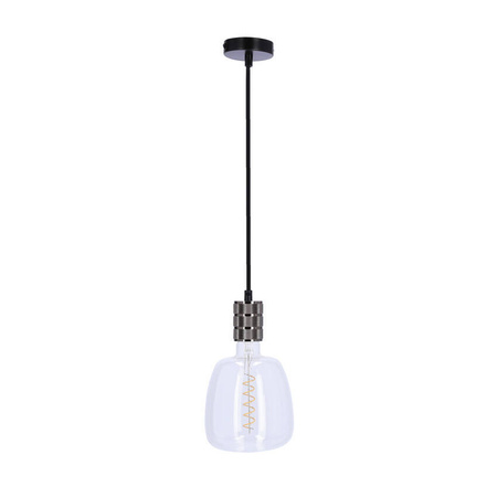 Zawiesie metalowe czarne lampa wisząca oprawa E27 31-04901