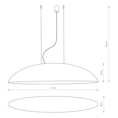 Nowodvorski Lampa wisząca czarno złota metalowa CANOE 