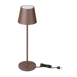 Lampka Biurkowa Nocna V-TAC 1,5W LED Ładowanie Ściemnianie IP54 Brąz