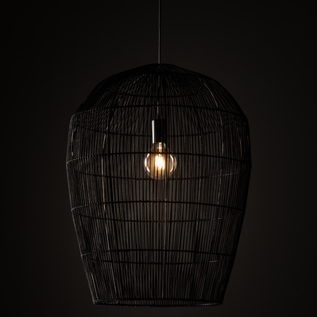 Lampa wisząca Boho HAITI L czarne drewno bambus Nowodvorski 11168