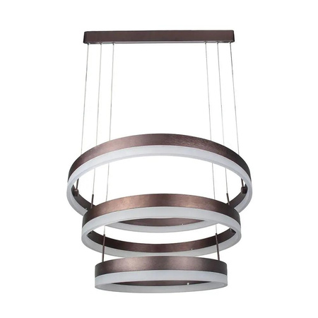 Oprawa Zwieszana LED V-TAC 82W Soft Light Chandelier Ściemnianie Kawowy VT-82-3D 3000K 4550lm 