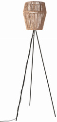 Lampa podłogowa NEPTUN trójnóg klosz pleciony naturalny