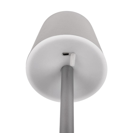 Lampka Biurkowa Nocna V-TAC 3W LED Ładowanie Ściemnianie Szara VT-7703 3000K 70lm