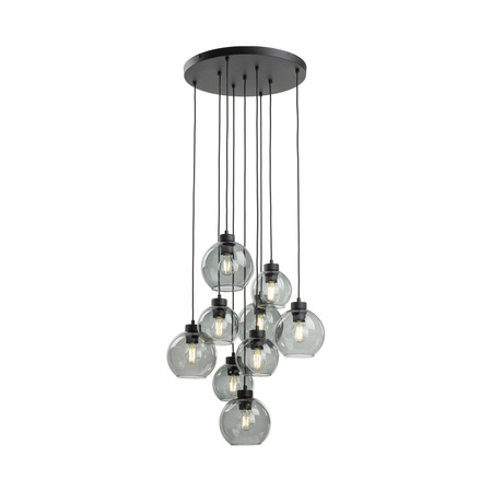 Lampa wisząca CUBUS GRAPHITE 9xE27 koło