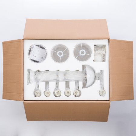 Nowodvorski Żyrandol biały NEWPORT