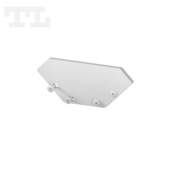 Zaślepka aluminiowa biała P3-3 bez otworu (wkręty w komplecie) (nr kat 7703314)