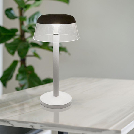 Lampka Biurkowa Nocna V-TAC 3W LED 28cm Ładowanie USB Ściemnianie Biała 