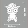 Lampa nocna Led OWCA Różowa 2,5W