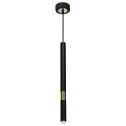 Lampa wisząca MONZA BLACK / GOLD 1xG9 8W