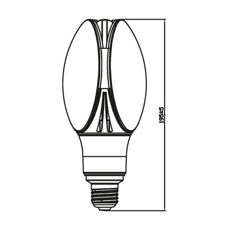 Żarówka LED E27 PROFI 24W T85 4000lm 4000K INQ
