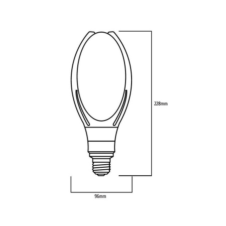 Żarówka LED E27  BULB PROFI  40W T90 5200lm 6500K  do latarni