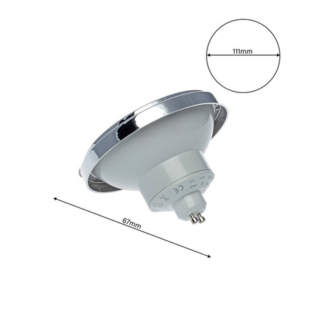 ŻARÓWKA AR111 12W GU10 4000K Biała z odbłyśnikiem