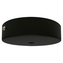 Rozeta Maskownica metalowa podsufitka okrągła czarna