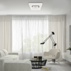 Plafon natynkowy ściemniany LED SPARKY 65W kwadratowy na pilota