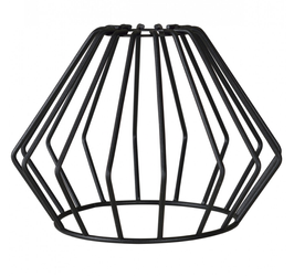 Klosz druciany dekoracyjny do lampy E27 czarny matowy
