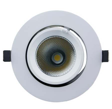 Oprawa podtynkowa regulowana Led 20W 4000K reflektor do podświetlania witryn biały