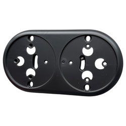 Ramka podwójna do montażu natynkowego Loftica Art czarna