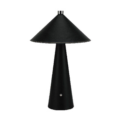 Lampka Biurkowa Nocna V-TAC 3W LED 33cm CCT Ładowanie USB-C Ściemnianie Czarna Skóra
