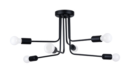 Żyrandol NORAH 6 czarny