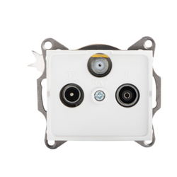 Gniazdo podtynkowe RTV-SAT  LOGI biały