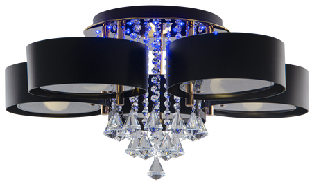 Lampa sufitowa Antila plafon 5xE27 27xLED z pilotem GOLD BLACK