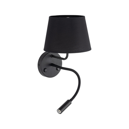 MAJA BLACK KINKIET 2 E27 + G9