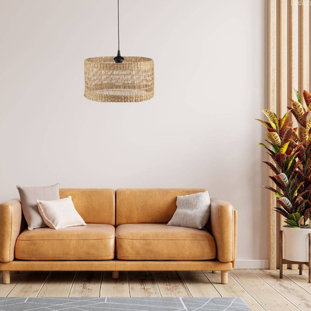 Lampa wisząca BOHO Africa trawa morska walec 40cm