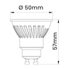 Żarówka LED GU10 9W zimna 6000K ceramika 