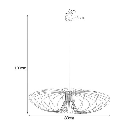 Dekoracyjna, czarna lampa wisząca w stylu industrialnym K-3409 serii TIZI